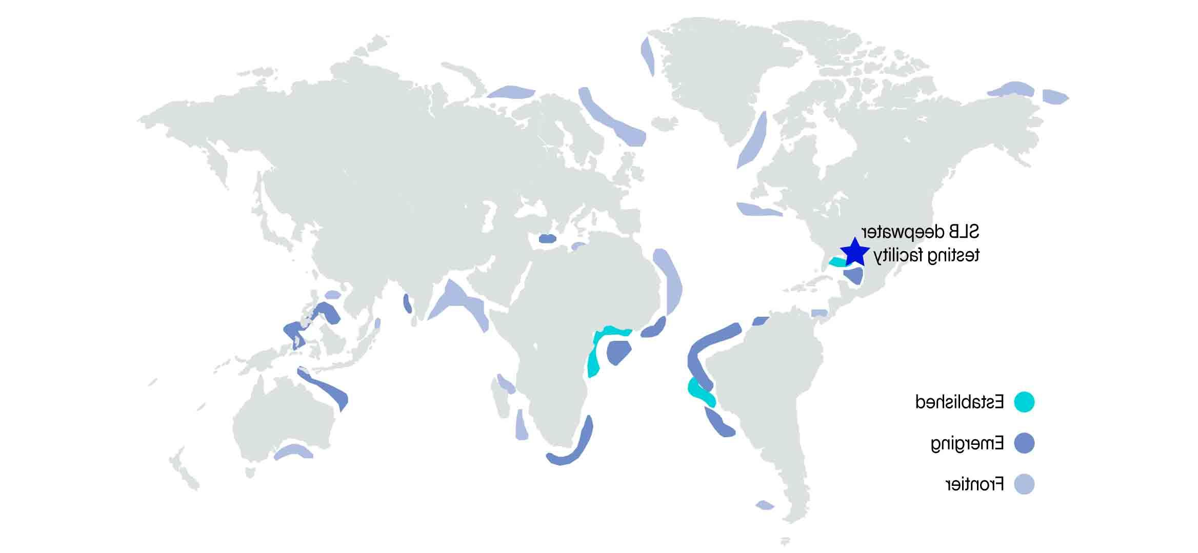 全球深水油气作业地图——已建立的、新兴的和前沿的.