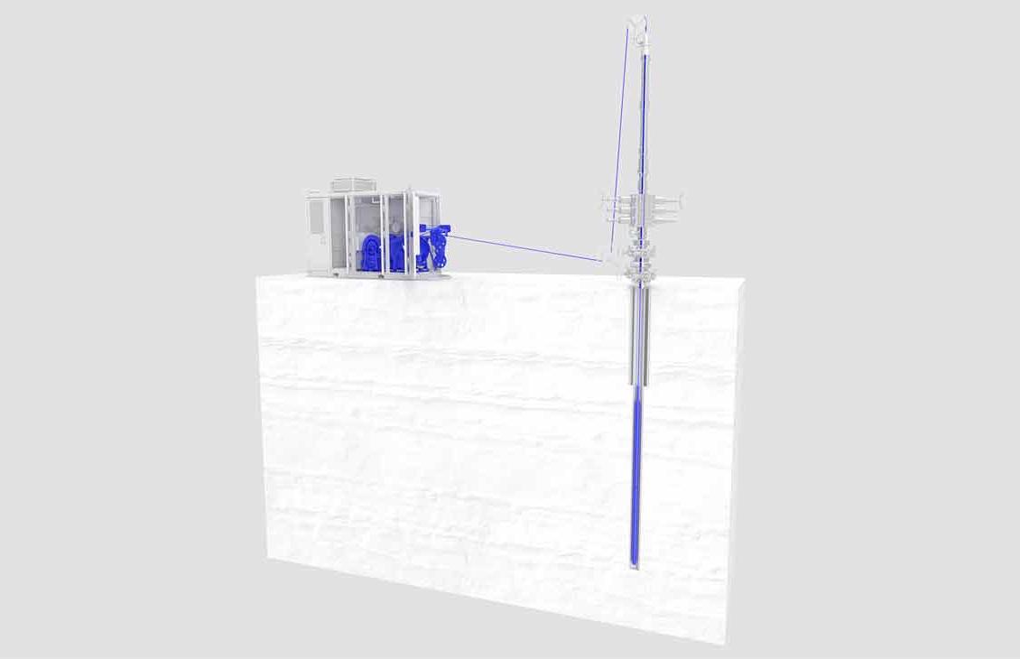 数字滑绳的3D渲染.